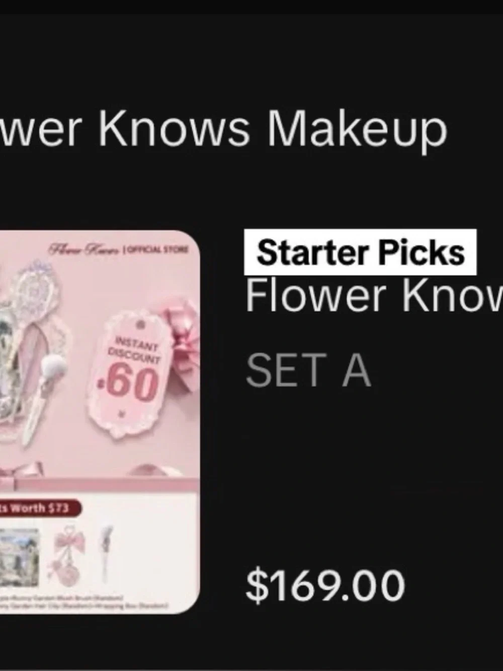 Flower knows makeup bundle